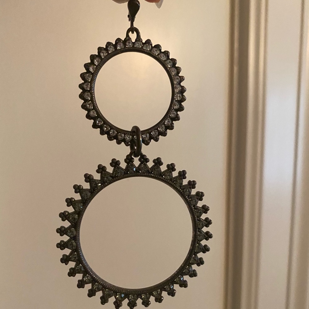 Blue ruby earrings - Picture 2 of 2